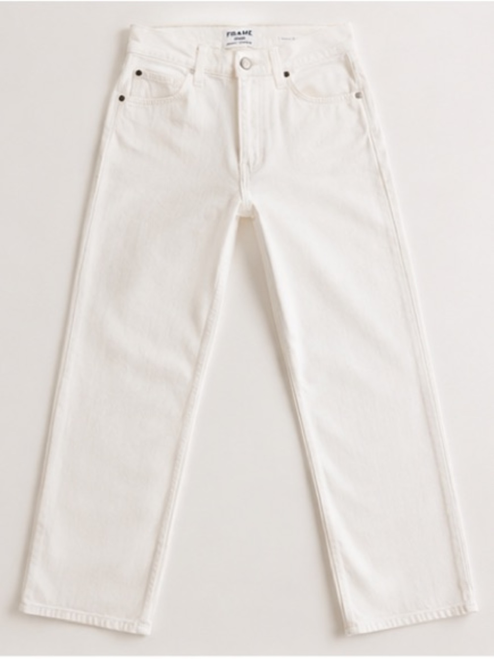 FRAME Le High Straight Jeans – Blanc | Size 26